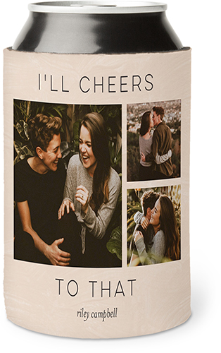 Celebrations and Fun Can Cooler, Can Cooler, Beige