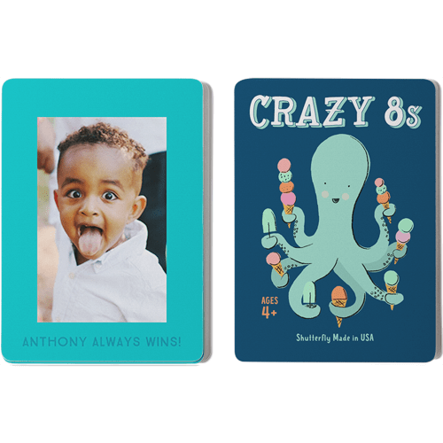 Gallery of One Border Card Game, Crazy 8s, Multicolor