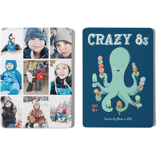 Gallery of Nine Card Game, Crazy 8s, Multicolor