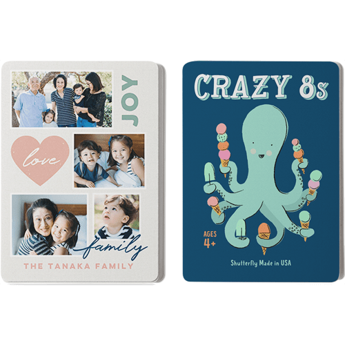 Joy Family and Love Card Game, Crazy 8s, Pink