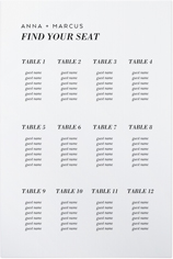 Gallery Seating Chart