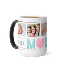 watercolor mom collage color changing mug