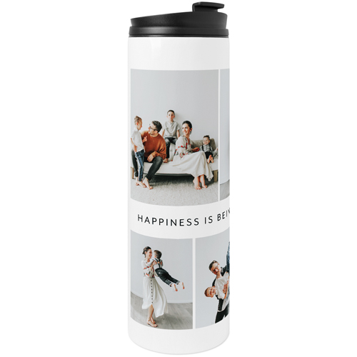 Gallery of Eight Banner Stainless Steel Travel Mug, White,  , 20oz, Multicolor