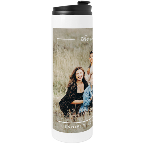 Framed Family Stainless Steel Travel Mug, White,  , 20oz, White