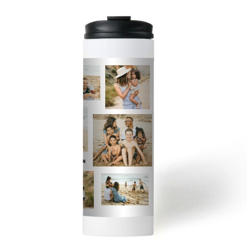 Gallery of Nine Collage Stainless Steel Travel Mug, White,  , 16oz, Multicolor