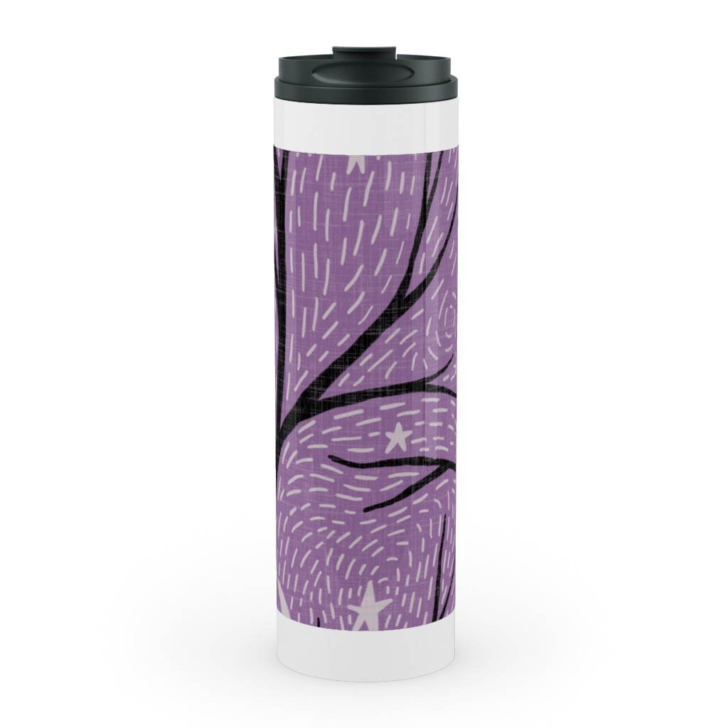 Spooky Night - Purple Stainless Mug, White,  , 20oz, Purple