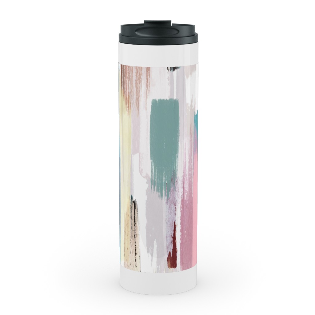 Color Memories - Multi Pastel Stainless Mug, White, , 20oz, Multicolor