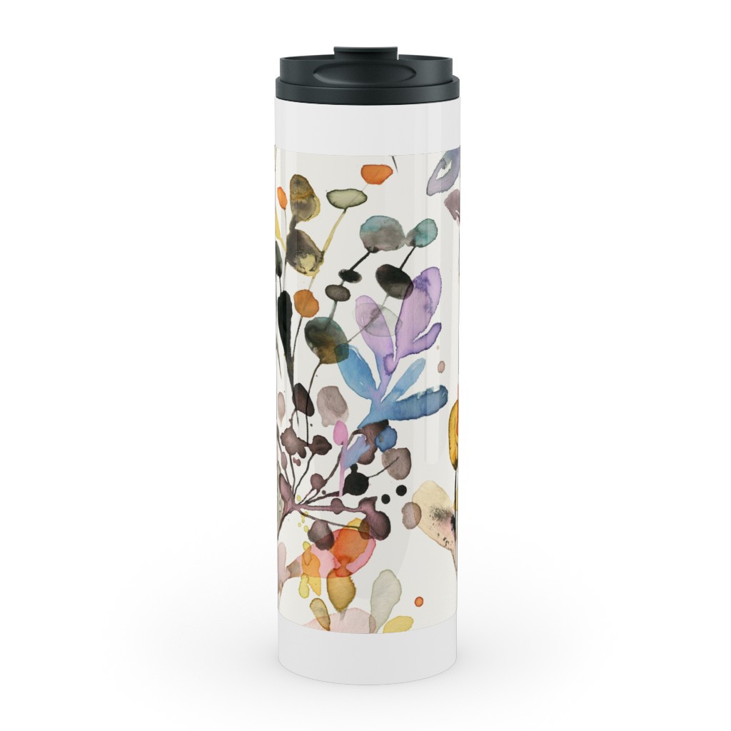 Wild Grasses - Multi Stainless Mug, White, , 20oz, Multicolor
