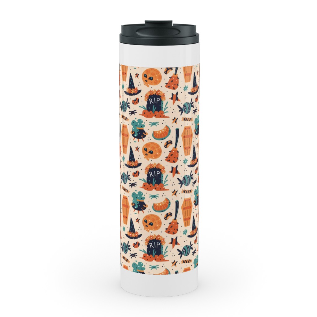 Halloween Rip - Multi Stainless Mug, White, , 20oz, Multicolor
