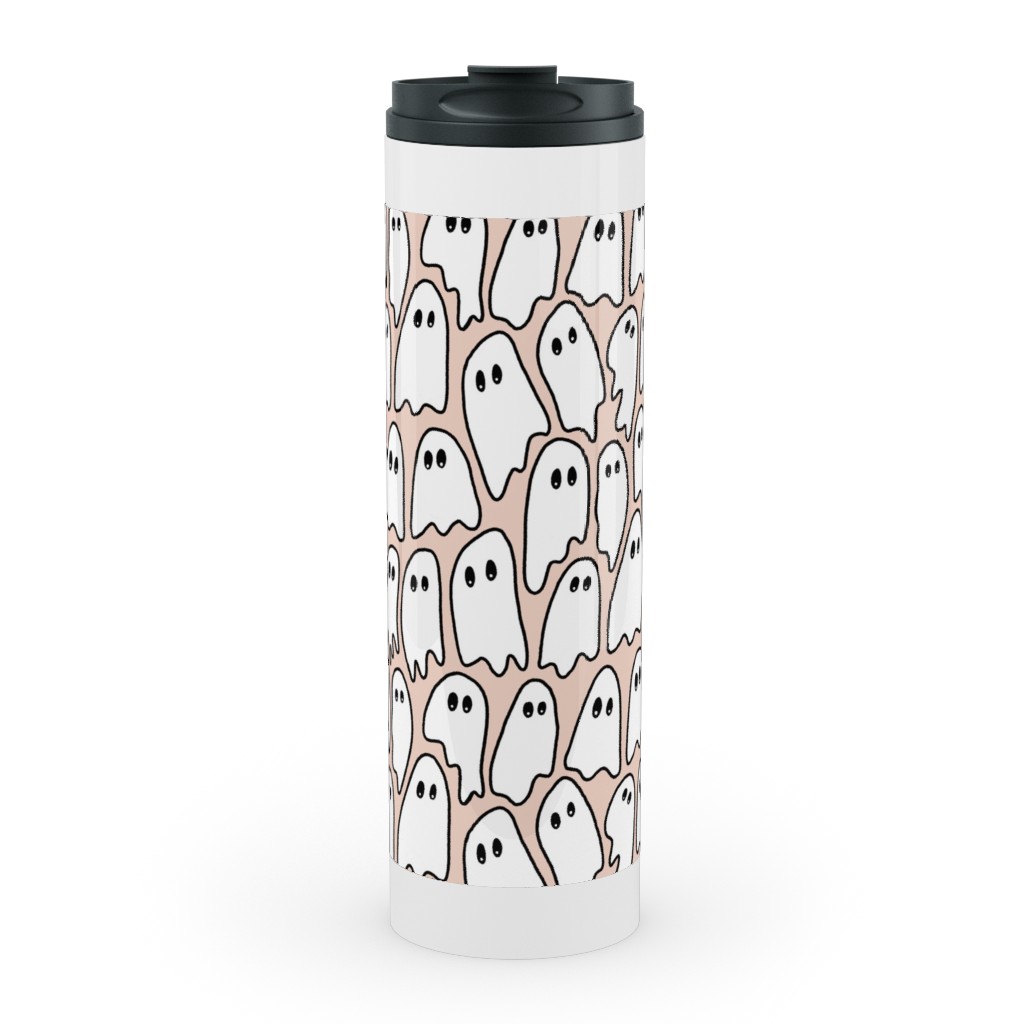 Ghosted Stainless Mug, White, , 20oz, Pink, Ballet Slipper
