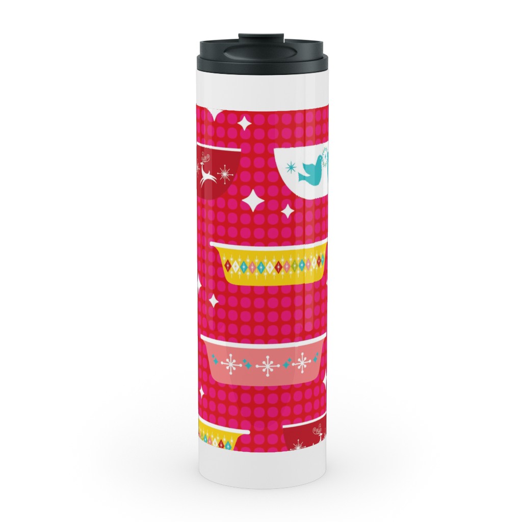Christmas Dishes Stainless Mug, White,  , 20oz, Multicolor