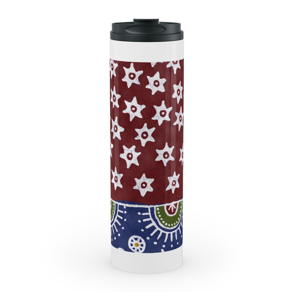 Batik Complete - Warm Stainless Mug, White, , 20oz, Multicolor