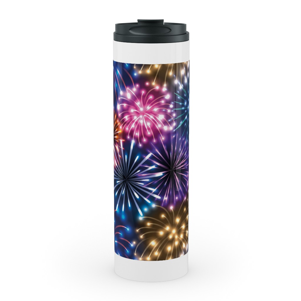 Fireworks - Multi Stainless Mug, White, , 20oz, Multicolor