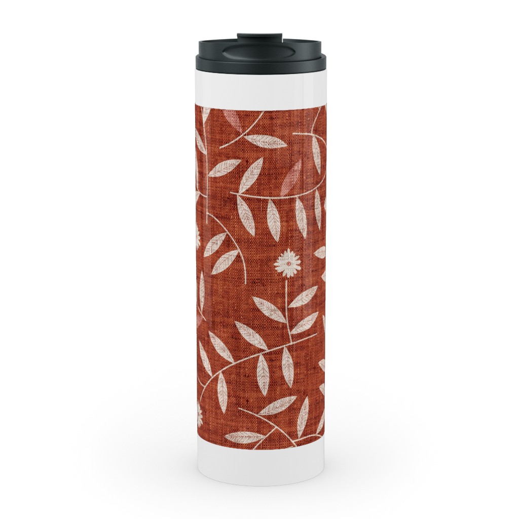 Darcy Stainless Mug, White,  , 20oz, Red