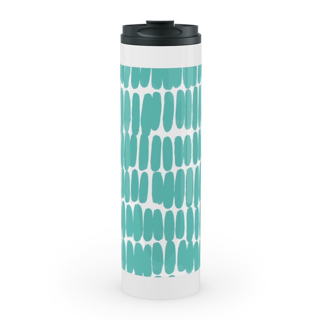 Hatches Stainless Mug, White, , 20oz, Green, Sea