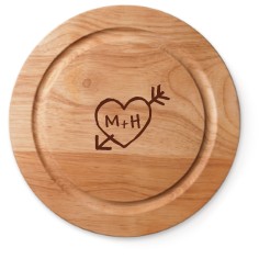 carved heart cutting board