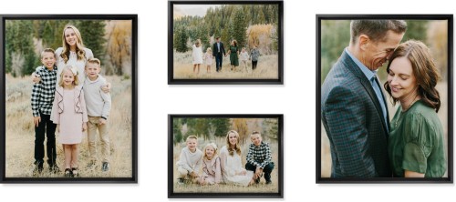 Horizontal Reverse Picture Window Canvas Prints, Black, Multi piece, Multicolor, Multi