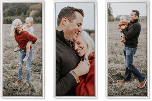 Three Panoramic 10x24 Canvas Prints, White, Multi piece, Multicolor