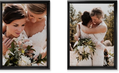 Two Across 10x14 Canvas Prints, Black, Multi piece, Multicolor, Multi