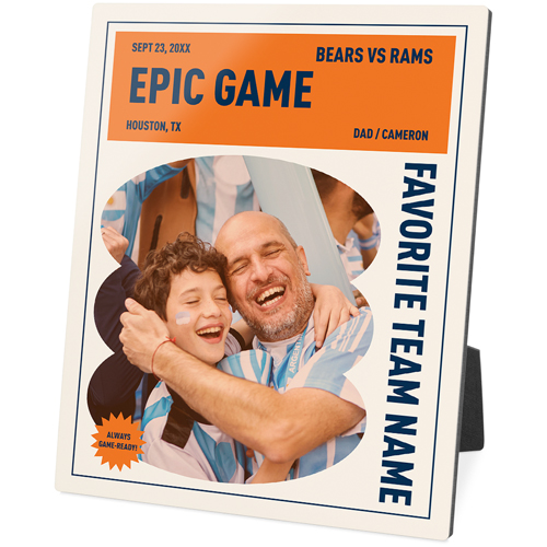 Epic Memory Desktop Plaque, Rectangle, 8x10, Beige