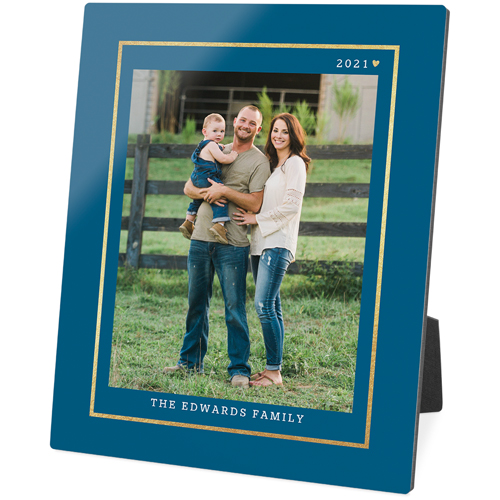 Blue Desktop Plaque Birthday Gift 