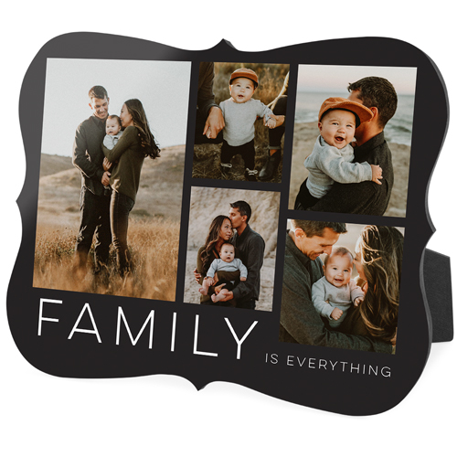 Family Gallery Of Five Desktop Plaque, Bracket, 8x10, Multicolor