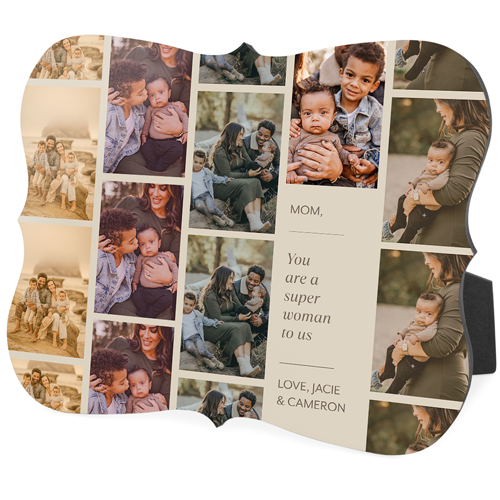 Photo Reel Collage Desktop Plaque, Bracket, 8x10, Beige, wheat