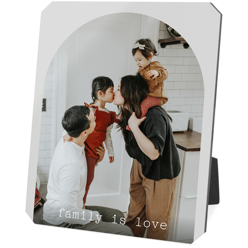 Simple Arch Desktop Plaque, Ticket, 8x10, Gray