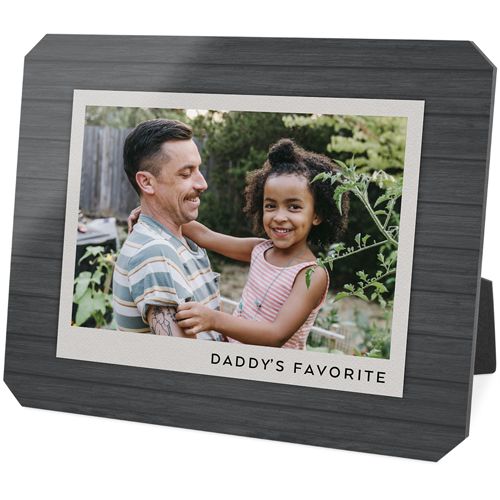 Dark Rustic Frame Desktop Plaque, Ticket, 8x10, Gray