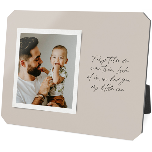 Sentimental Note Desktop Plaque, Ticket, 8x10, Beige