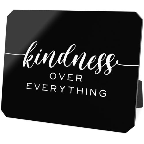 Kindness Script Desktop Plaque, Ticket, 8x10, Multicolor