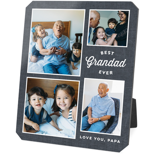 Best Grandad Desktop Plaque, Ticket, 8x10, Black