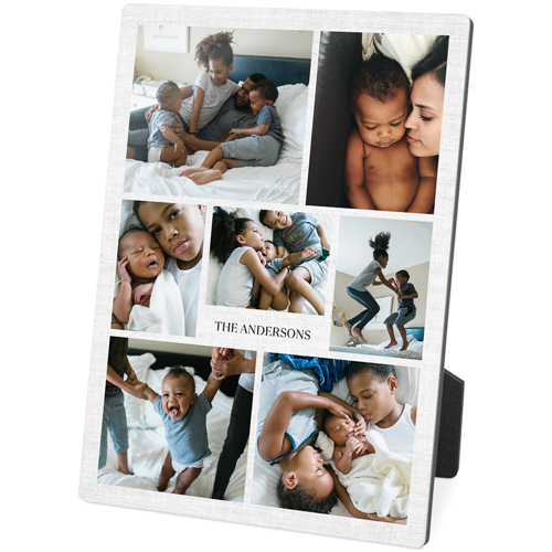 Gallery Of Seven Portrait Desktop Plaque, Rectangle, 5x7, Multicolor