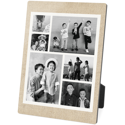 Modern Farmhouse Collage Desktop Plaque, Rectangle, 5x7, White, white