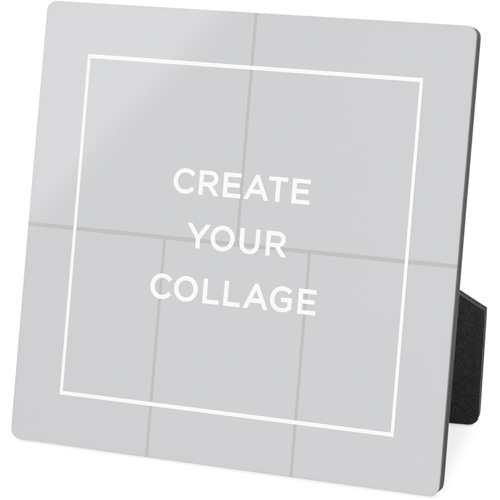 Create a Collage Desktop Plaque, Rectangle Ornament, 5x5, Multicolor