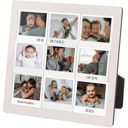 First Year Frames Desktop Plaque, Rectangle, 5x5, White