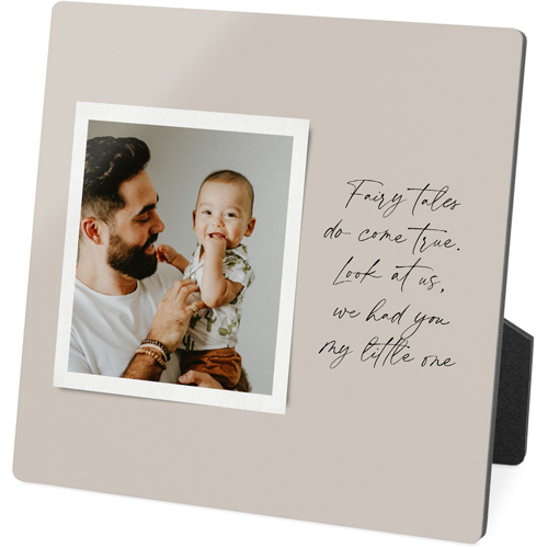 Sentimental Note Desktop Plaque, Rectangle, 5x5, Beige
