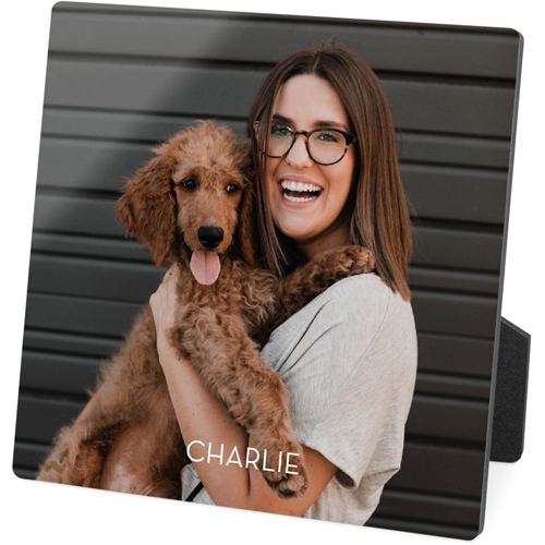 Pet Photo Gallery Desktop Plaque, Rectangle Ornament, 5x5, Multicolor