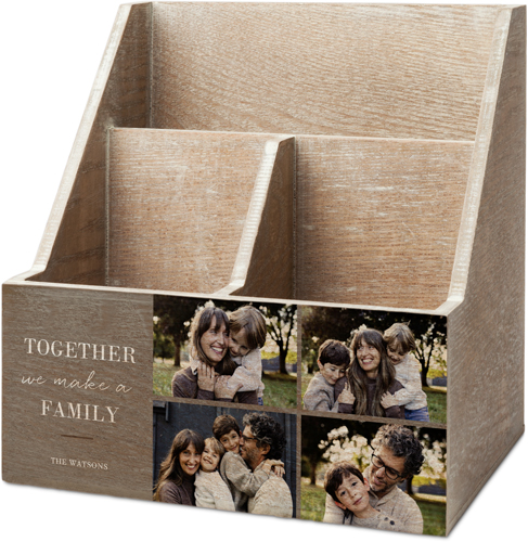 Together Family Desk Caddy, Desk Caddy, Gray