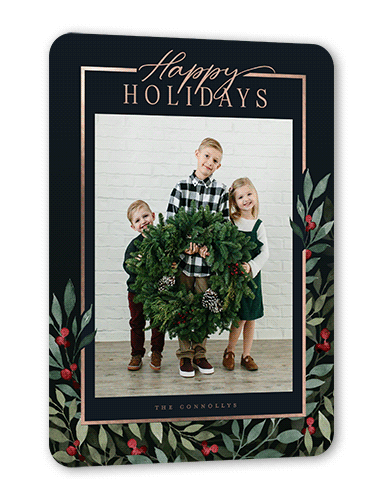 Matte Black Holiday Card