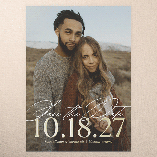 Gold Foil Save The Date