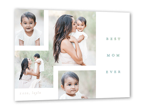 Beloved Brilliance Mother's Day, White, Iridescent Foil, 5x7, Matte, Personalized Foil Cardstock, Square, White