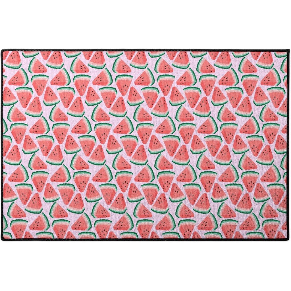 Watercolor Pink Door Mat Shutterfly