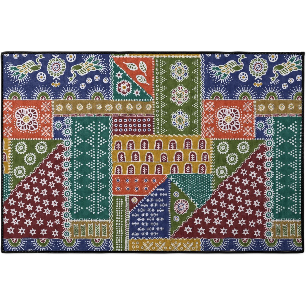 Batik Complete - Warm Door Mat, Multicolor