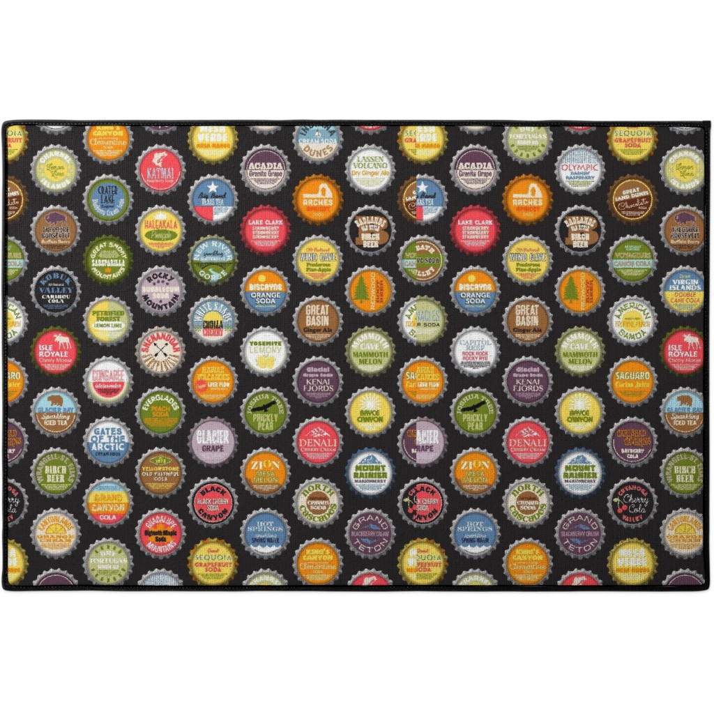 Bottlecaps National Park Multi Door Mat Shutterfly