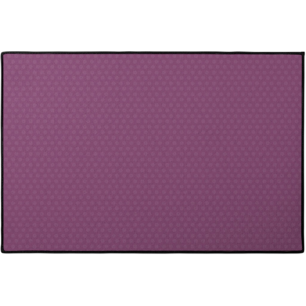Bubbles - Purple Door Mat, Purple