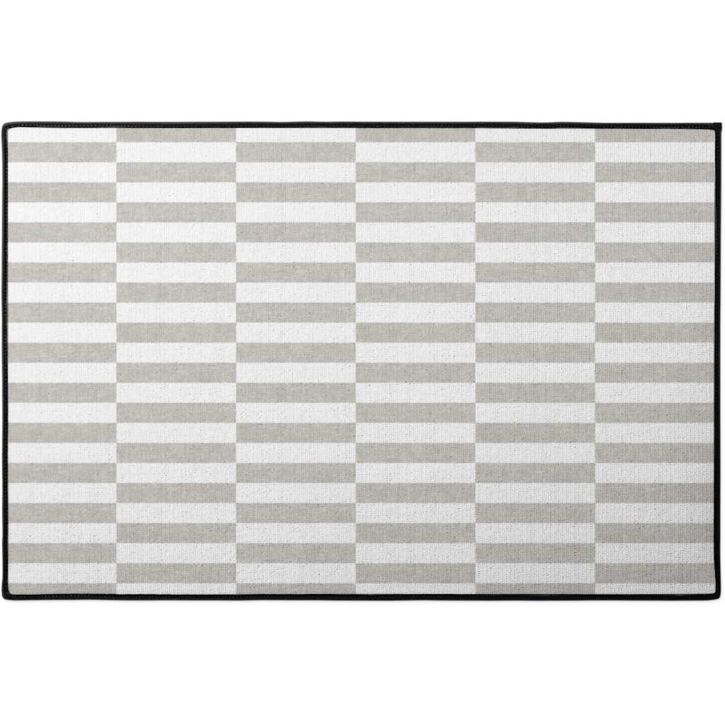 Tiles - Rectangles - Stone Door Mat, Gray