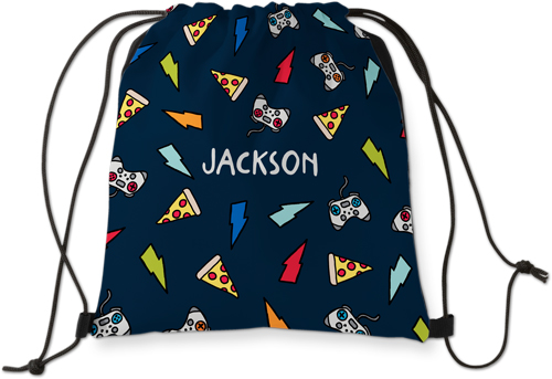 Pizza Doodle Drawstring Backpack