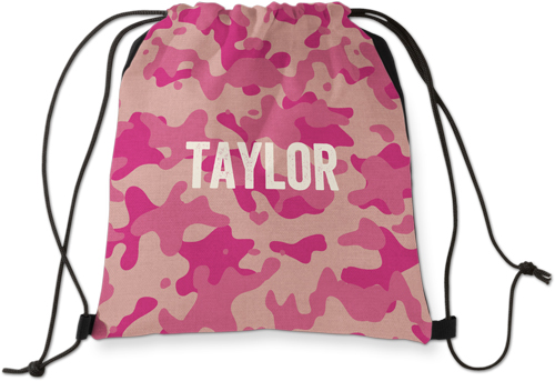 camouflage drawstring backpack