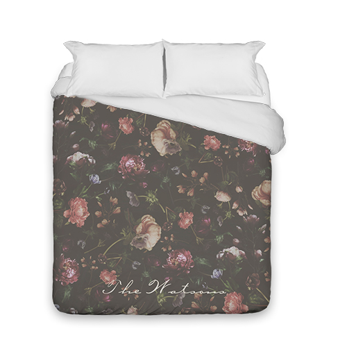 Dark Floral Custom Duvet Cover Shutterfly